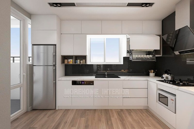 Thiết kế nội thất phòng bếp chung cư hiện đại Thiết kế nhà bếp đẹp