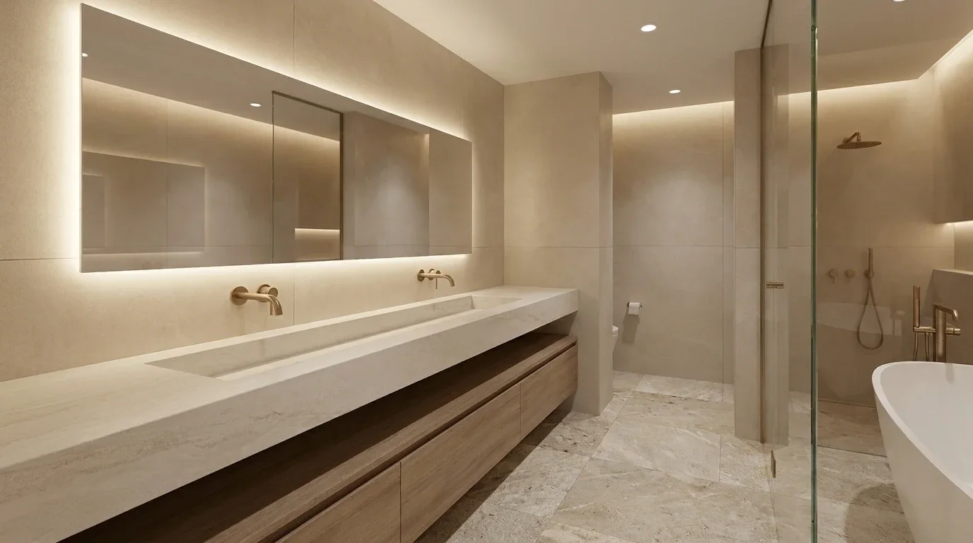 Chậu liền khối
Không mạch nối